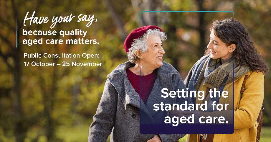 Image for Setting the standard for aged care
